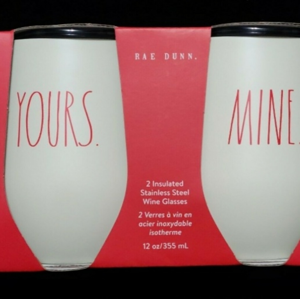 Rae Dunn wine tumbler set